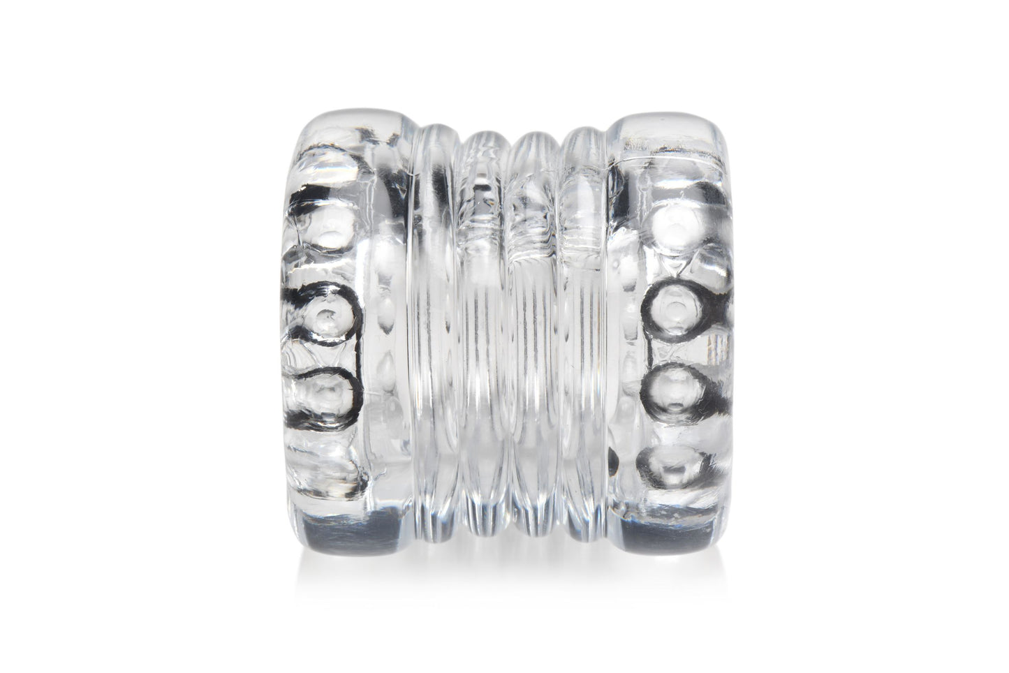 XR Brands - Ball Stack Ball Stretcher - Transparent – Silicone Ball Stretcher