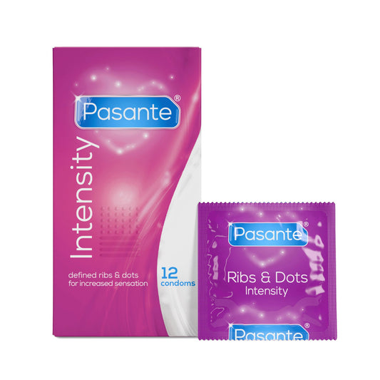 Pasante – Ribs & Dots Condoms – 12 pcs
