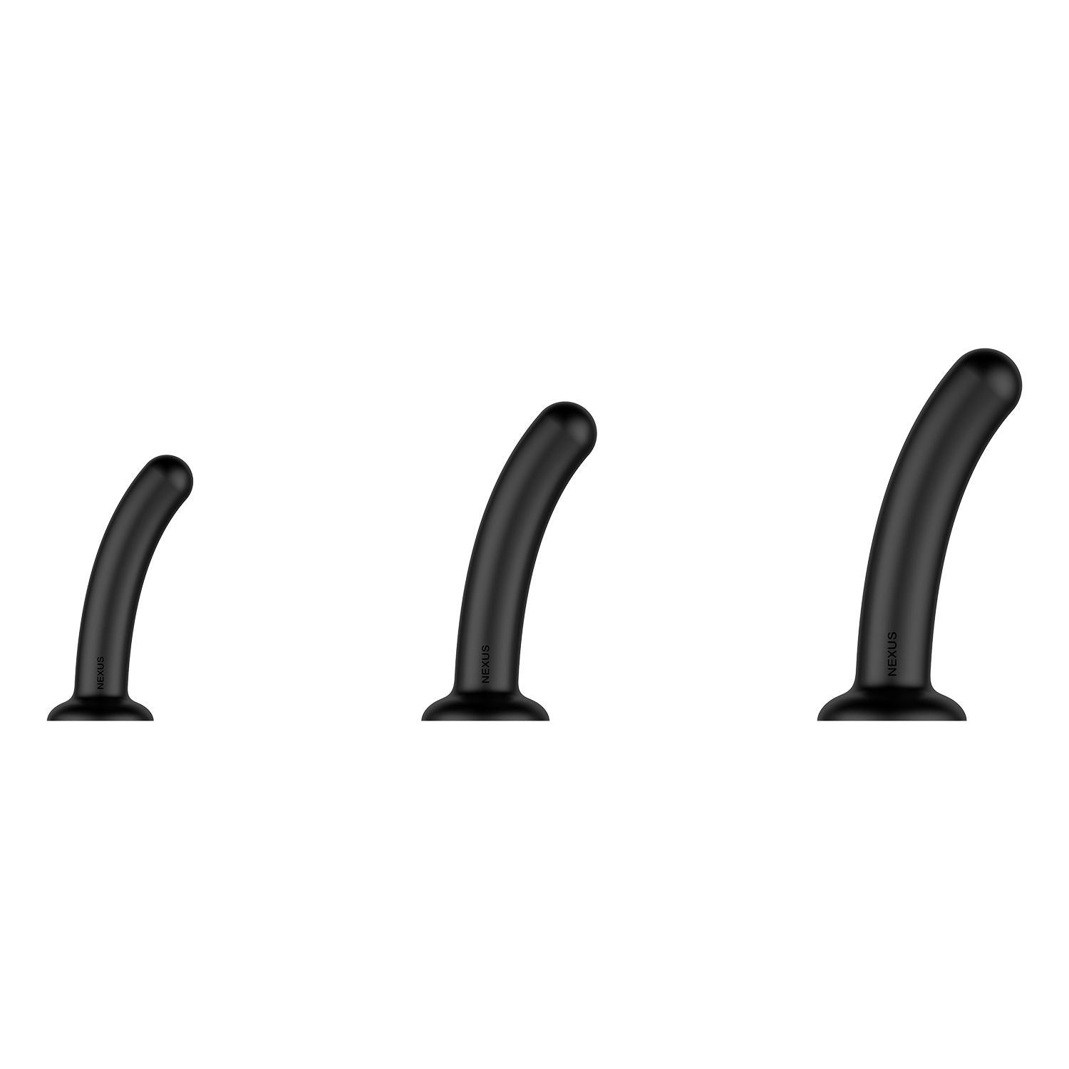 Nexus Dilator Set Silicone Anal Dildos Black lingerie