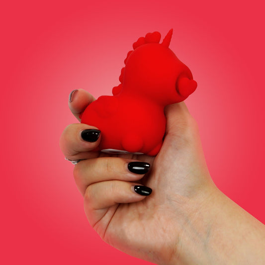 Unihorn - Cupid's Beau Vibrator - Red – Clitoral Vibrator