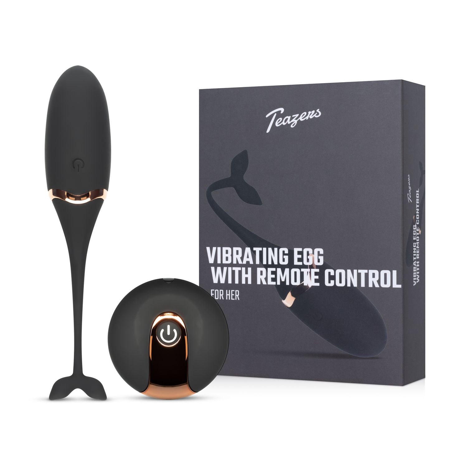 Teazers – Vibrating Egg With Remote – Black