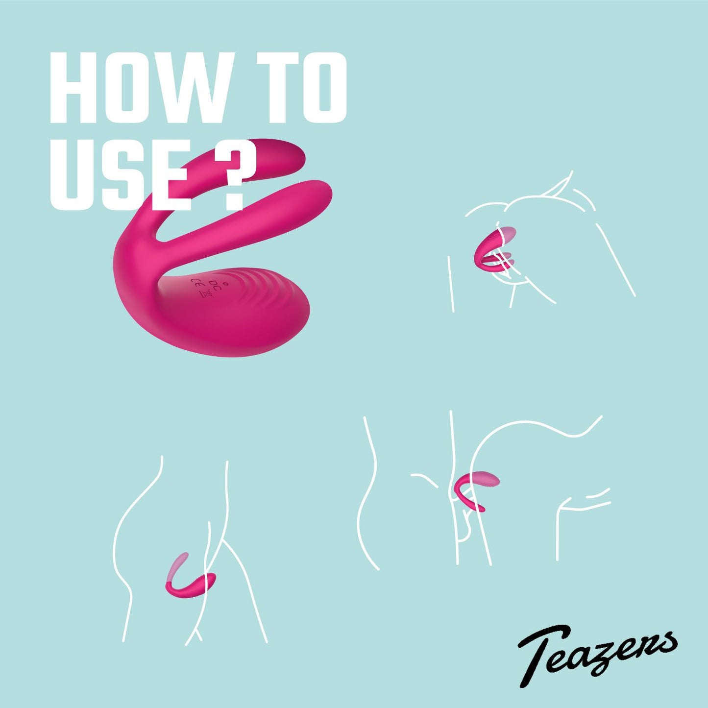 Teazers Couple Vibrator with Remote