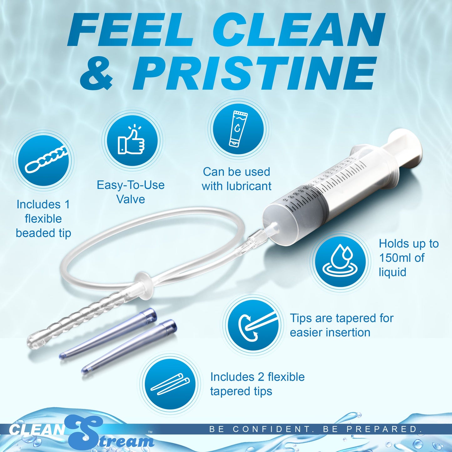 XR Brands - Enema Syringe with Attachments - 150 ml – Anal Douche