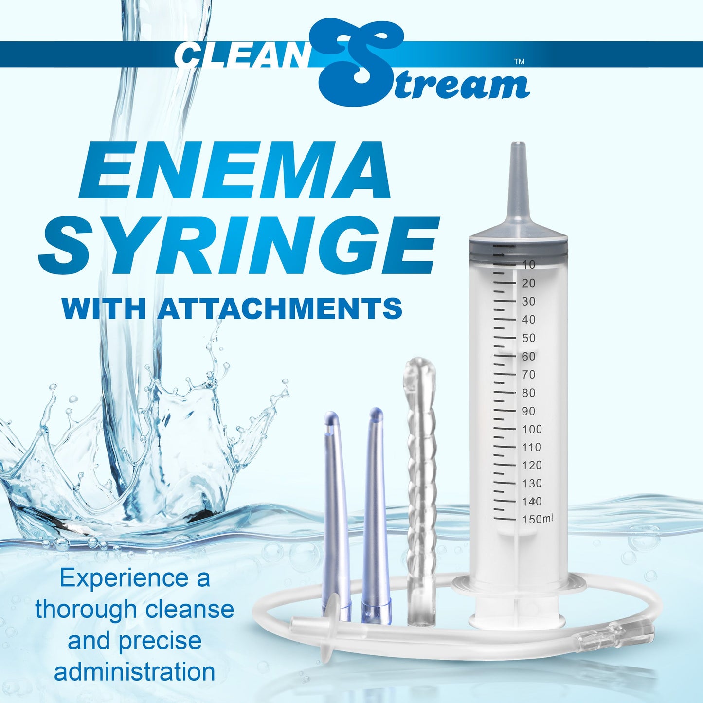 XR Brands - Enema Syringe with Attachments - 150 ml – Anal Douche