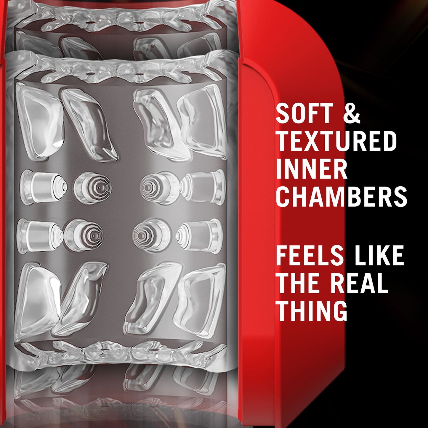 Blush Novelties - SlamBox Masturbator - Red/Black