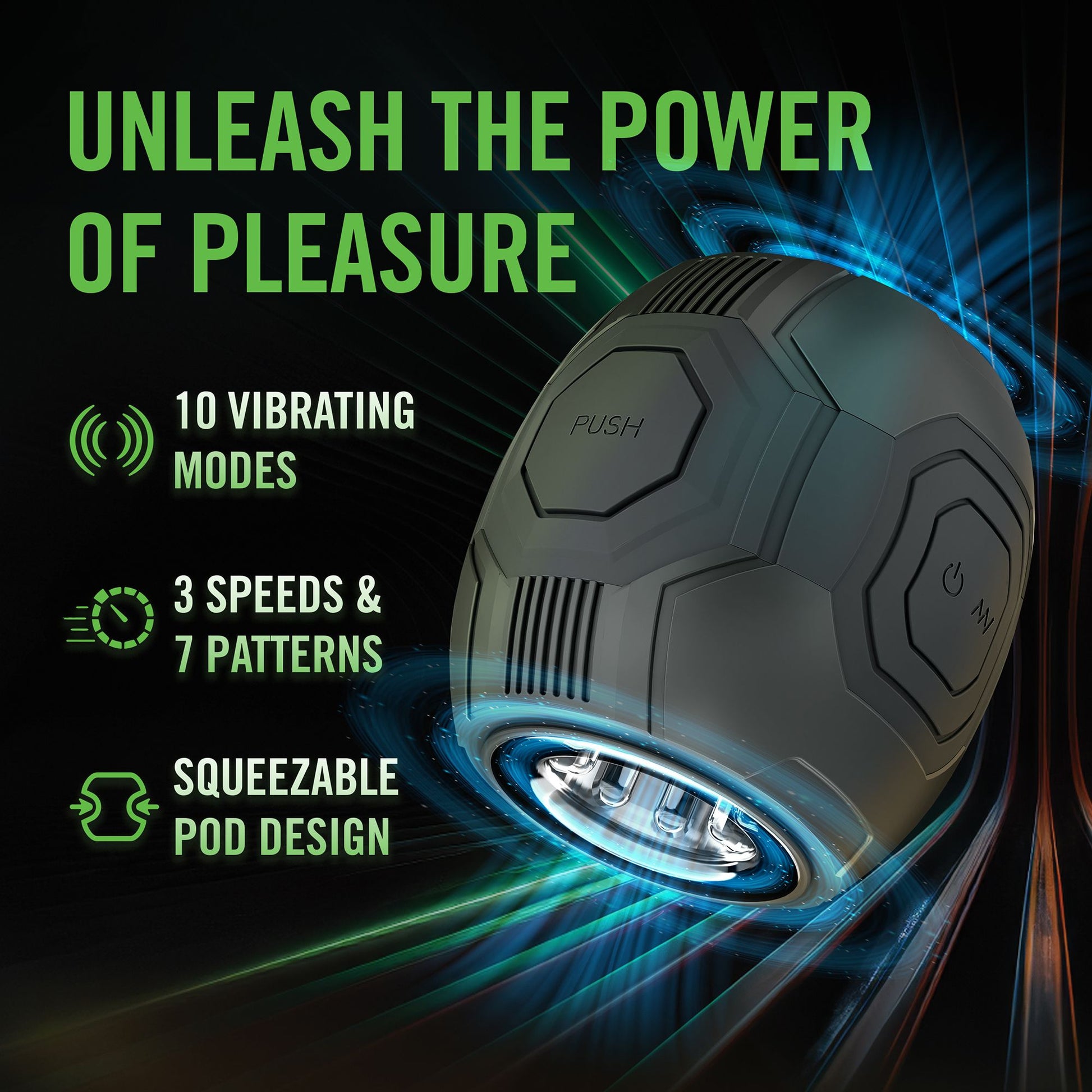 Blush Novelties - Dome X Vibrating Masturbator - Black