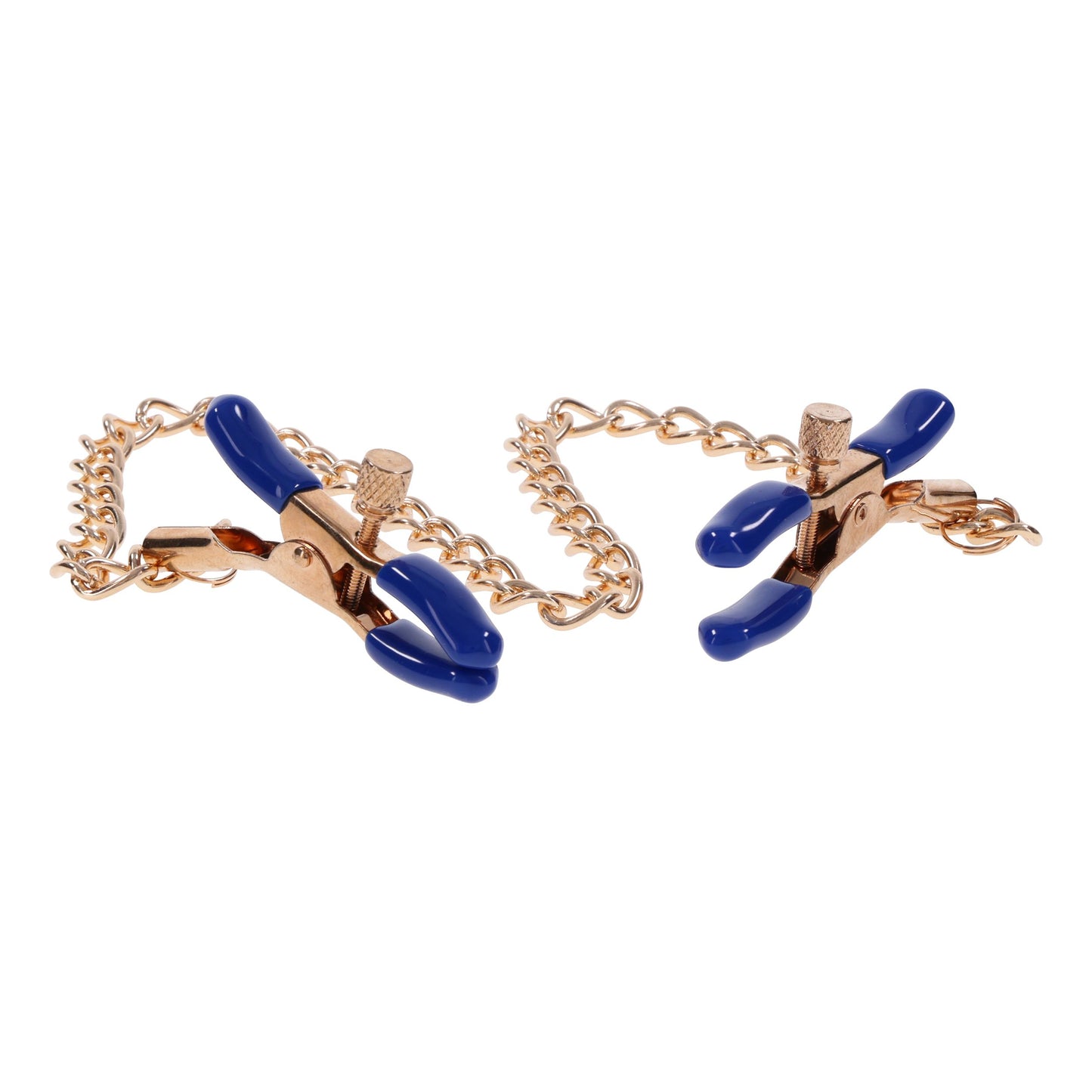 Cougar Nipple Clamps with Chain - Gold – Adjustable Nipple Clamps