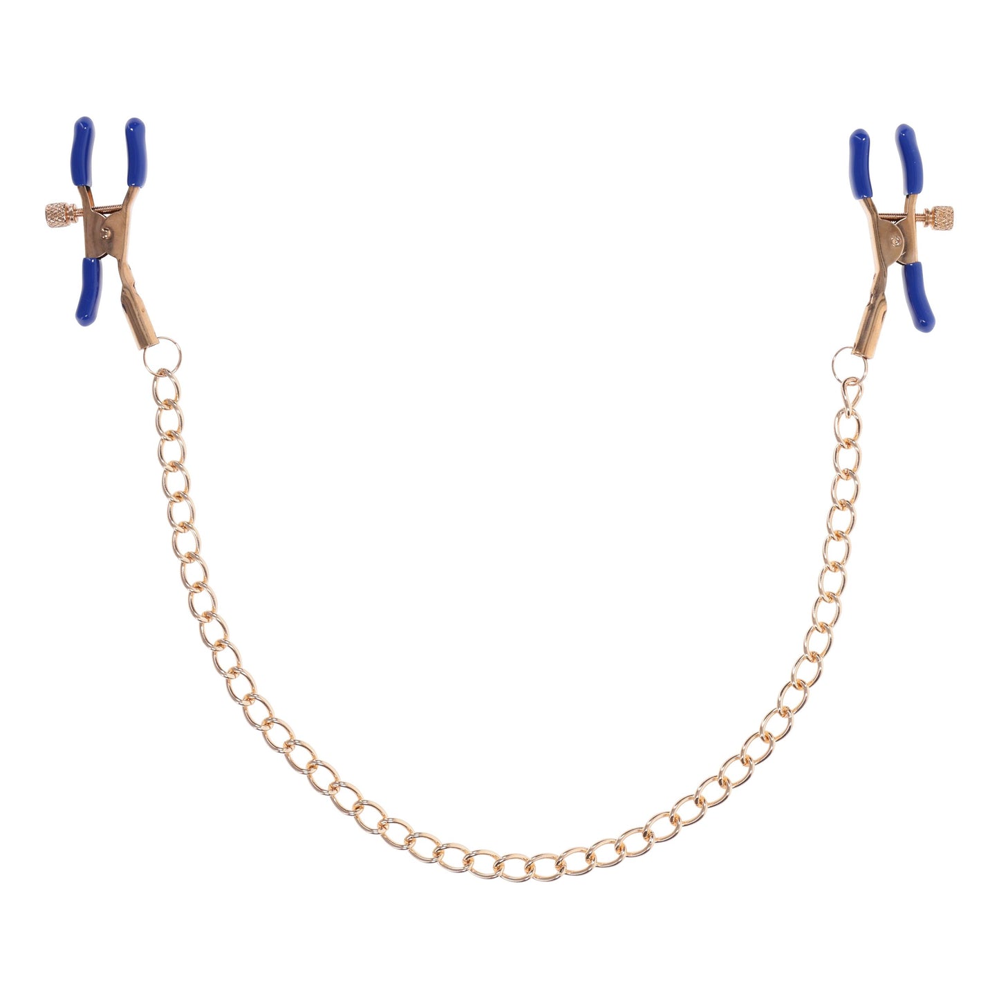 Cougar Nipple Clamps with Chain - Gold – Adjustable Nipple Clamps