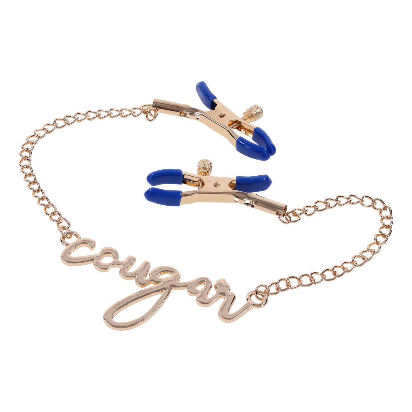 Sportsheets - Cougar Nipple Clamps - Gold – Adjustable Nipple Clamps