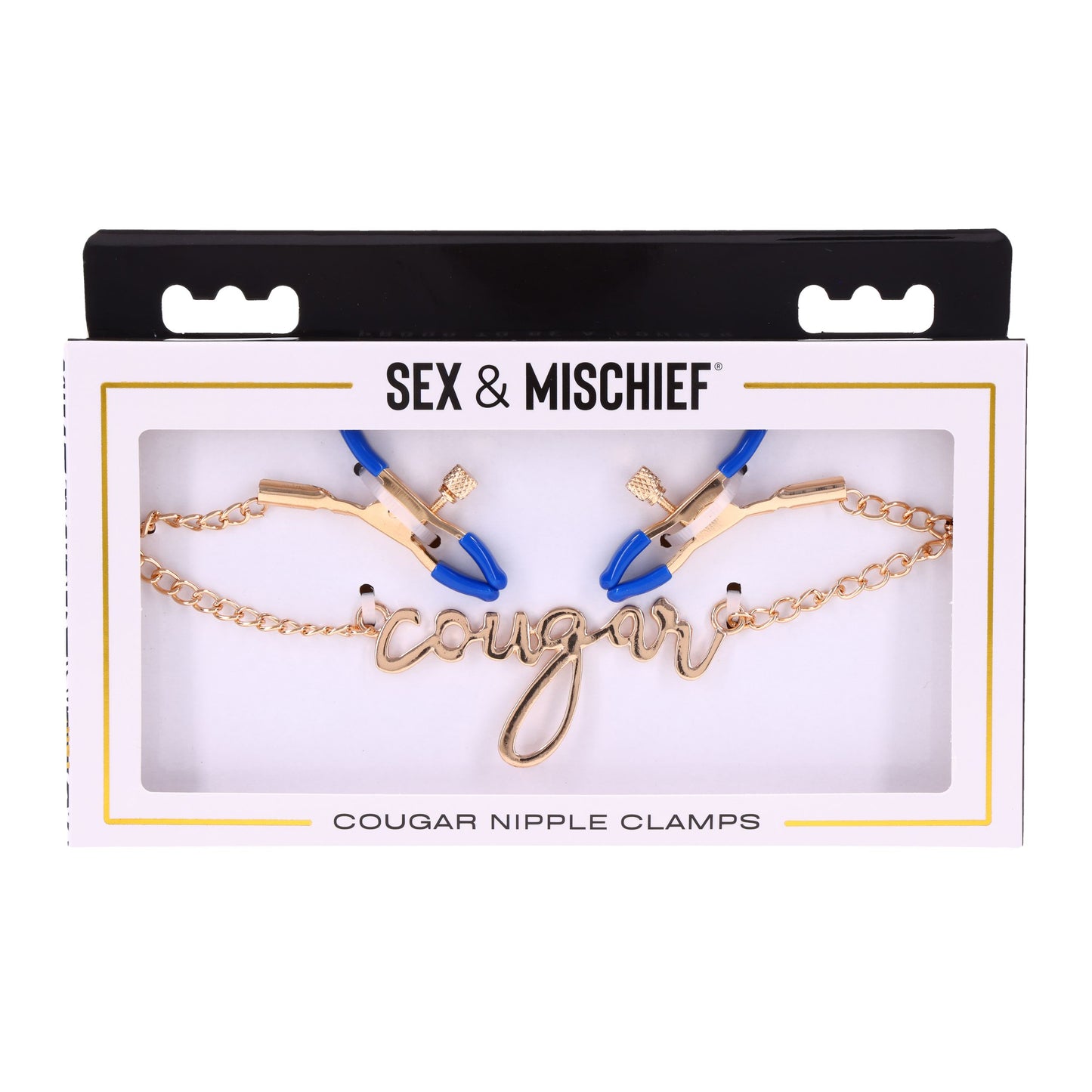 Sportsheets - Cougar Nipple Clamps - Gold – Adjustable Nipple Clamps