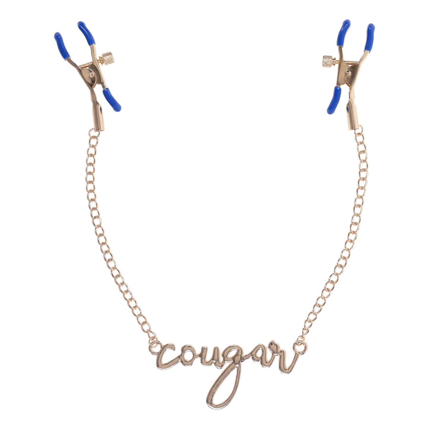 Sportsheets - Cougar Nipple Clamps - Gold – Adjustable Nipple Clamps