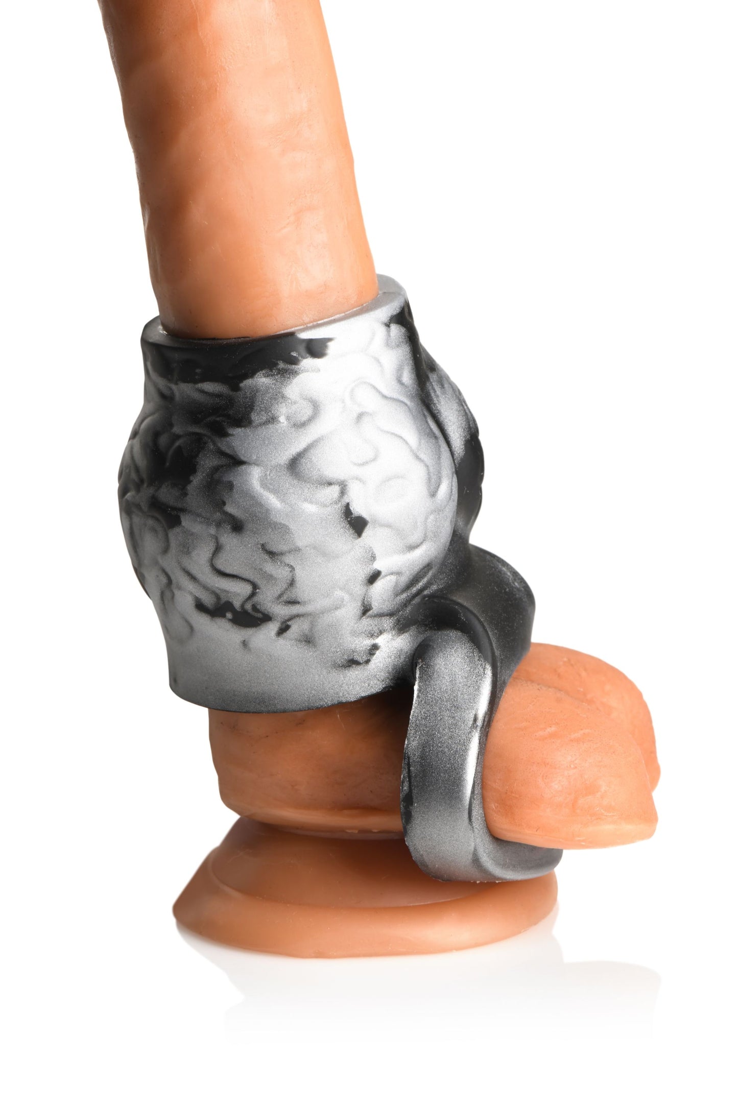 XR Brands - Night Prowler Ball Stretcher - Gray – Silicone Ball Stretcher