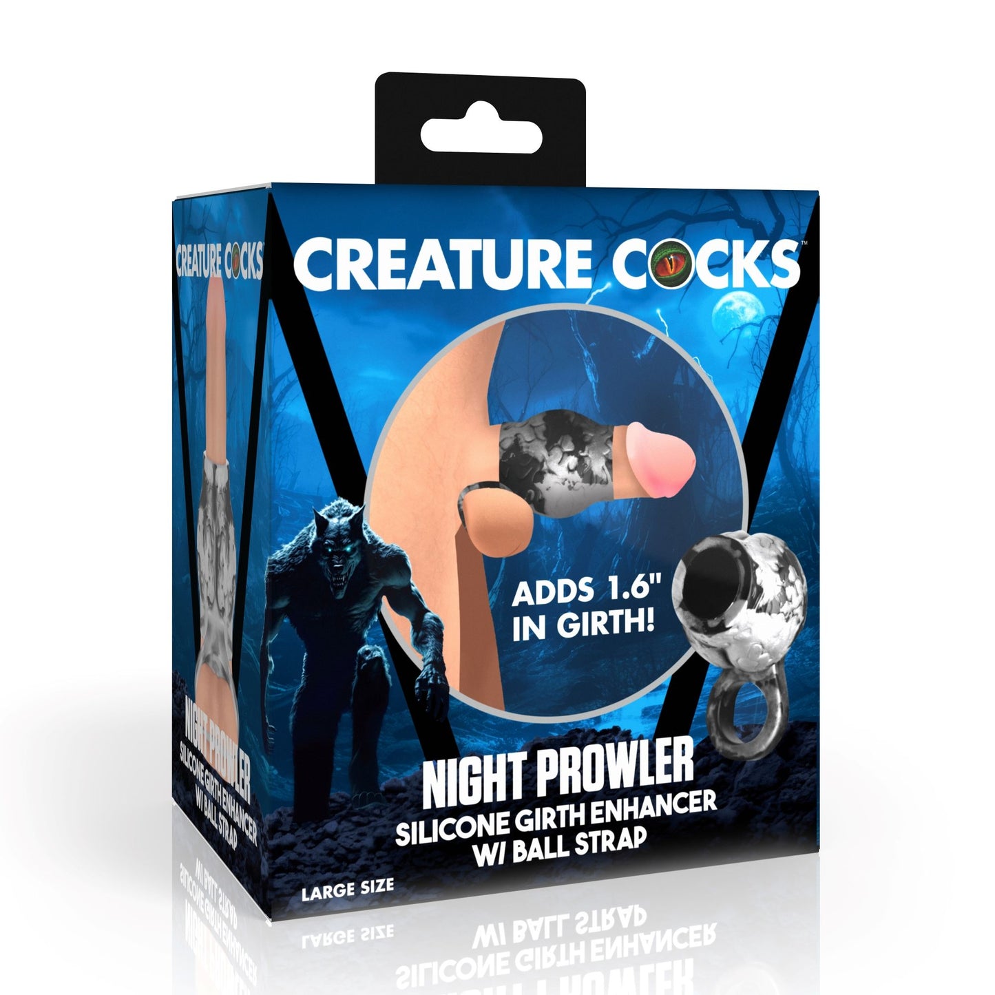 XR Brands - Night Prowler Ball Stretcher - Gray – Silicone Ball Stretcher