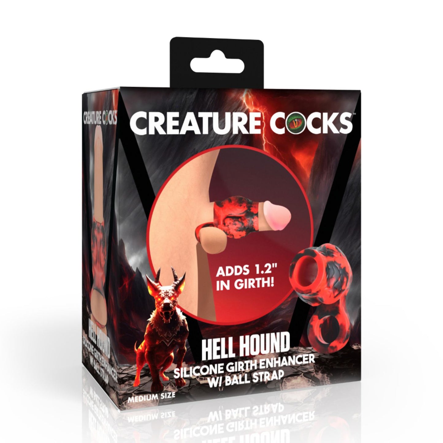 Creature Cocks - Hell Hound Ballstretcher - Red – Ball Stretcher