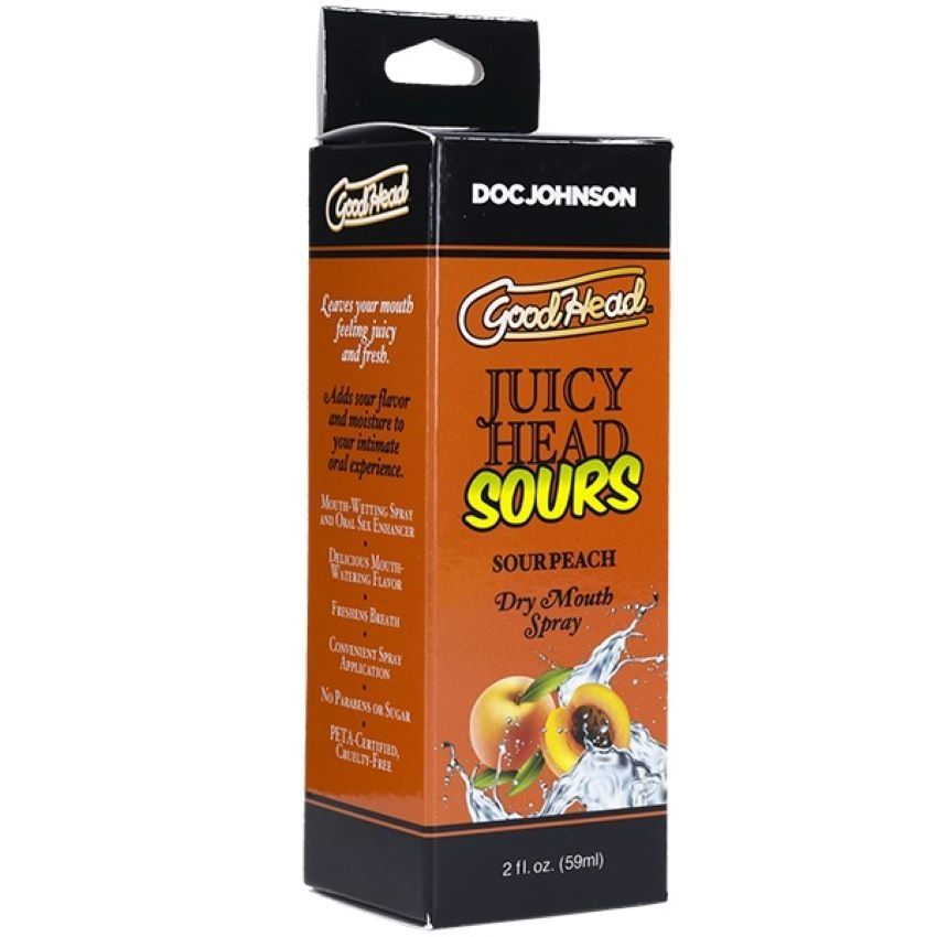 Doc Johnson - GoodHead Juicy Head Dry Mouth Spray Sour Peach 59 ml 59 ml