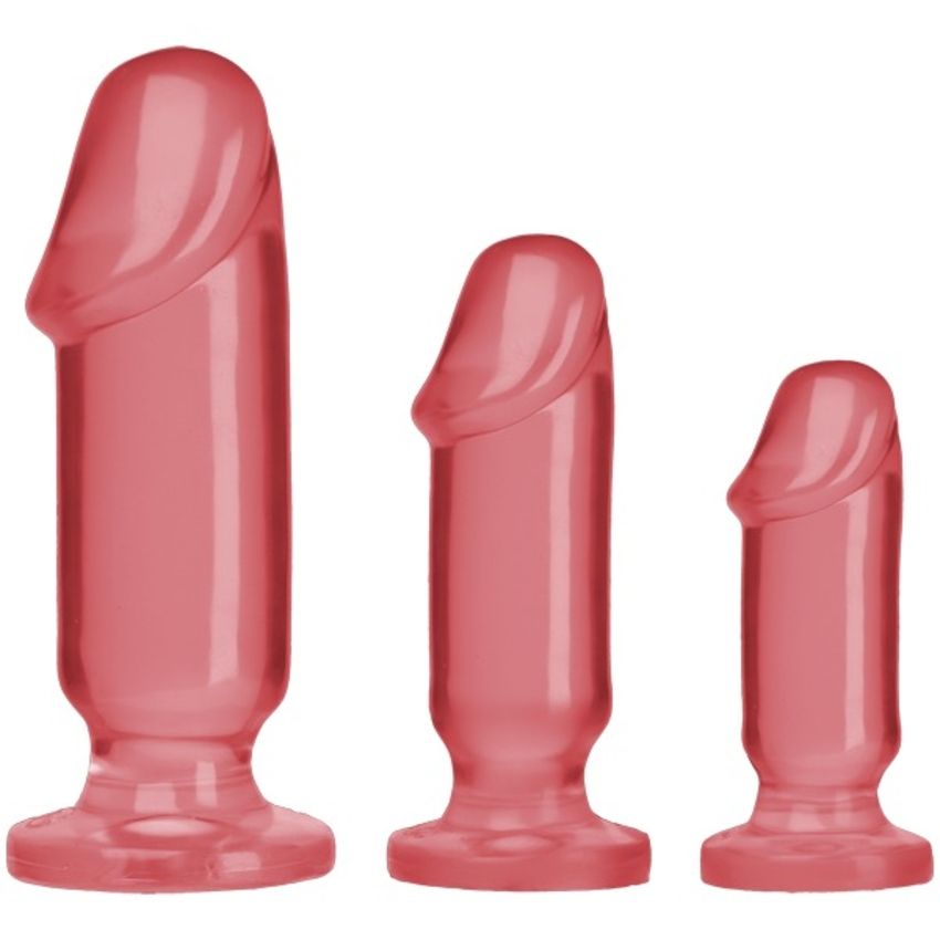 Doc Johnson - Crystal Jellies Anal Starter Kit Pink