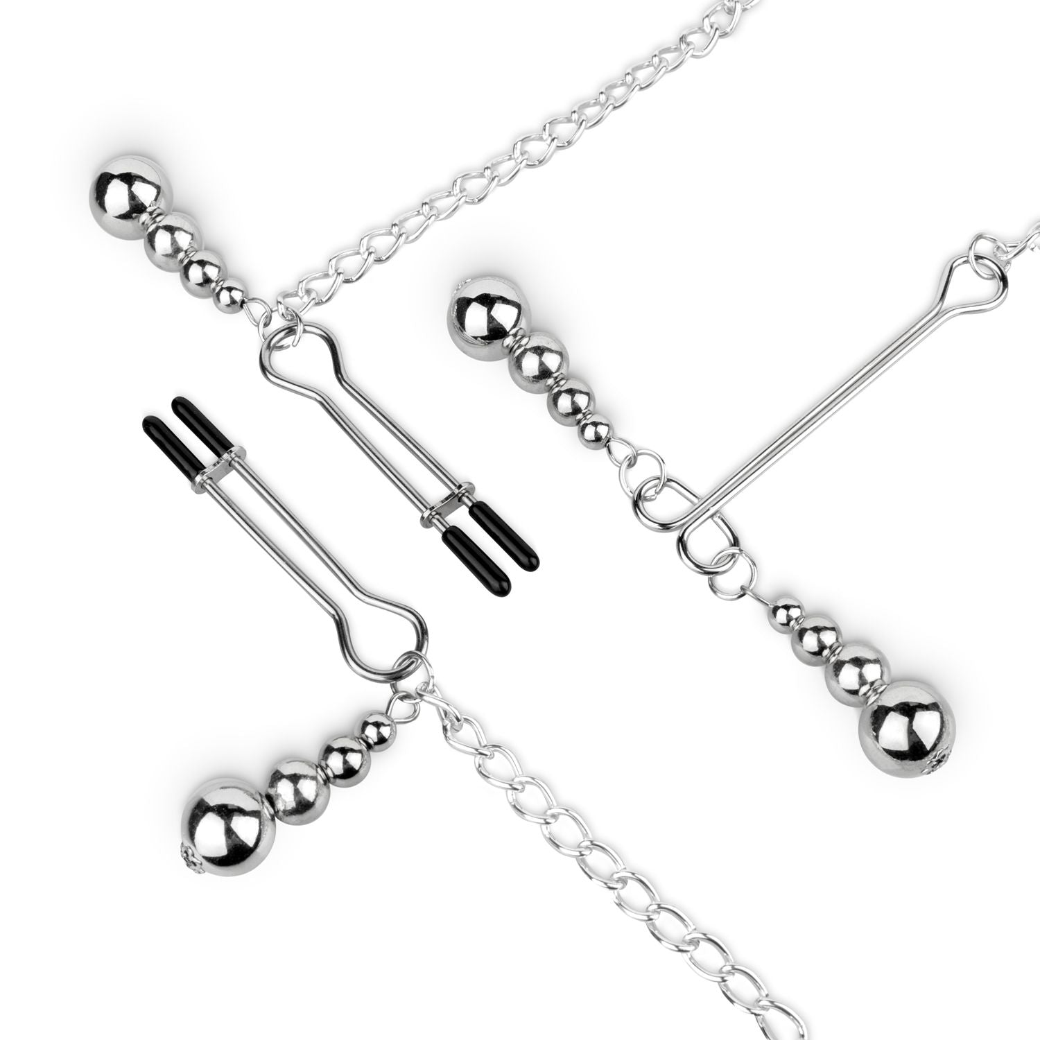 Bedroom Fantasies - Nipple and Clitoris Clamps - Silver