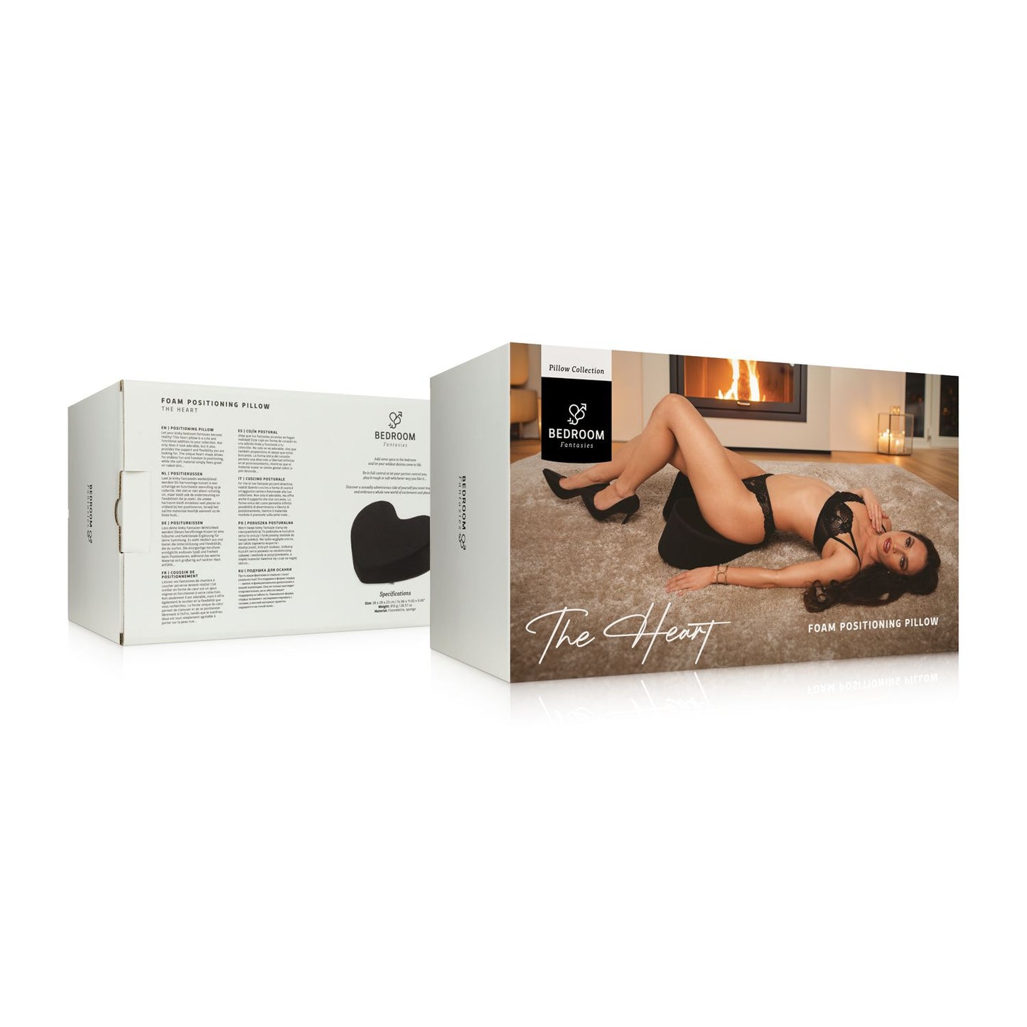 Bedroom Fantasies - The Heart Positioning Pillow - Black