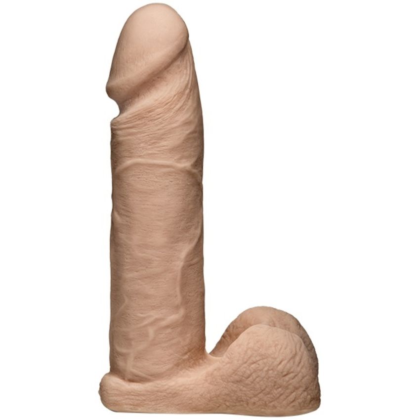 Beige Doc Johnson VacULock 19 cm ULTRASKYN Cock & Balls lingerie