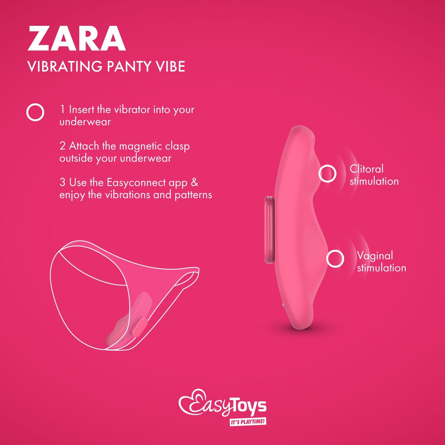 EasyConnect - Panty Vibrator Zara app-controlled