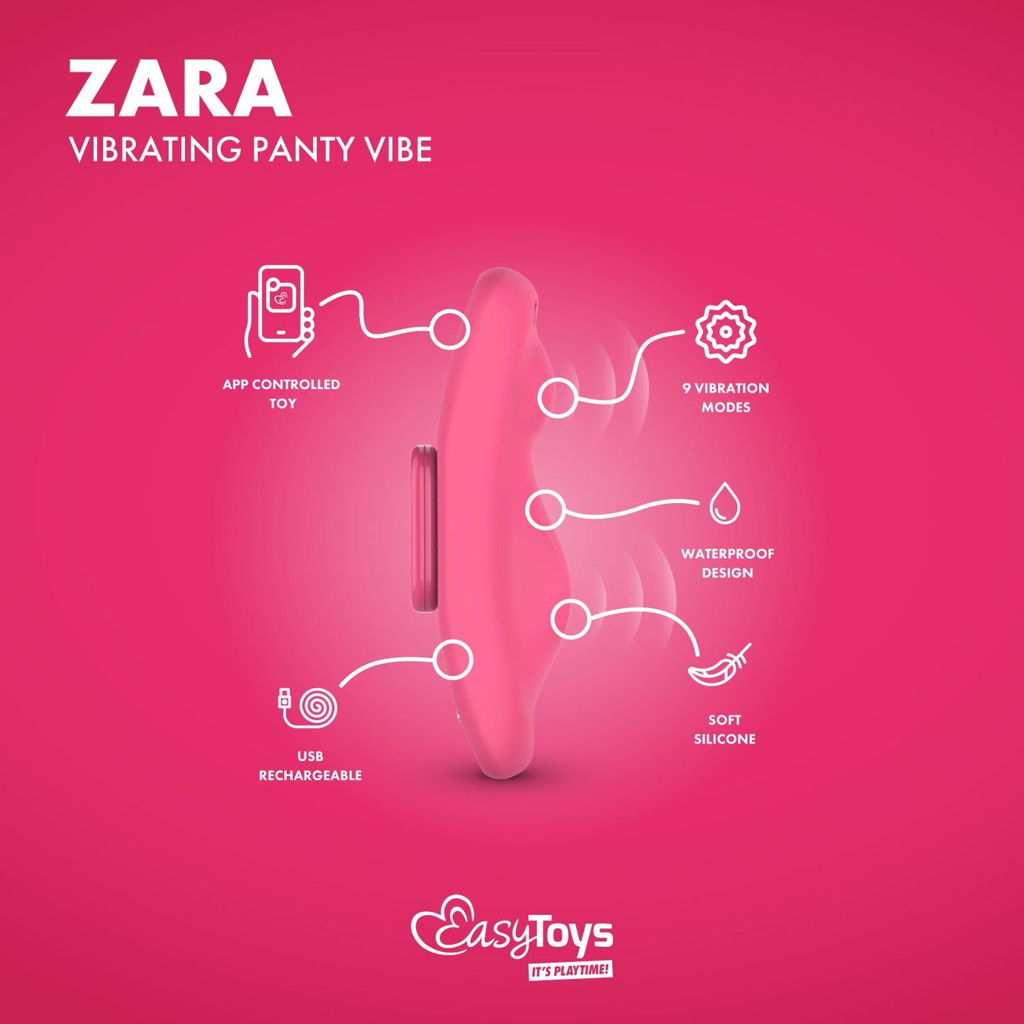 EasyConnect - Panty Vibrator Zara app-controlled