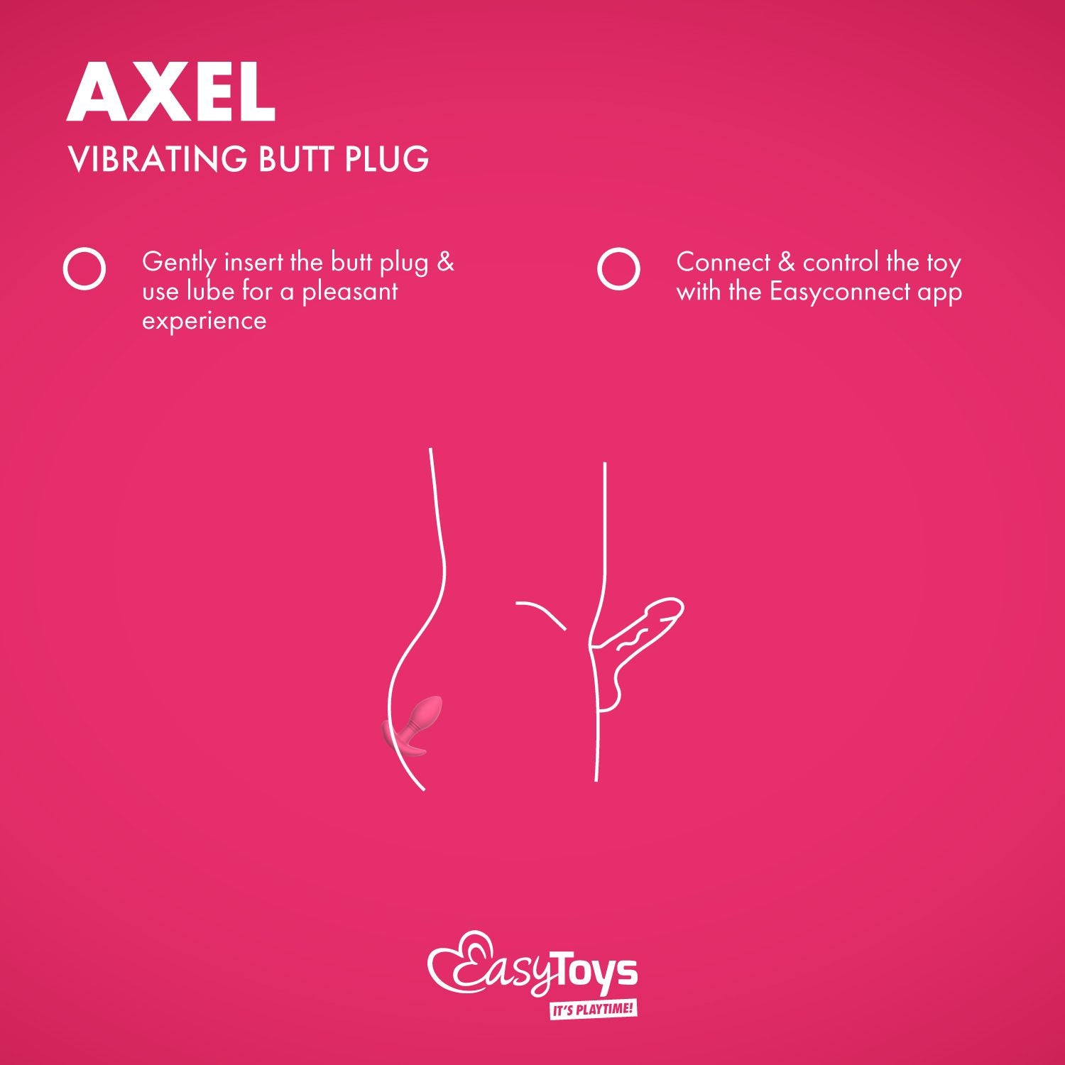 EasyConnect - Vibrating Butt Plug Axel app-controlled