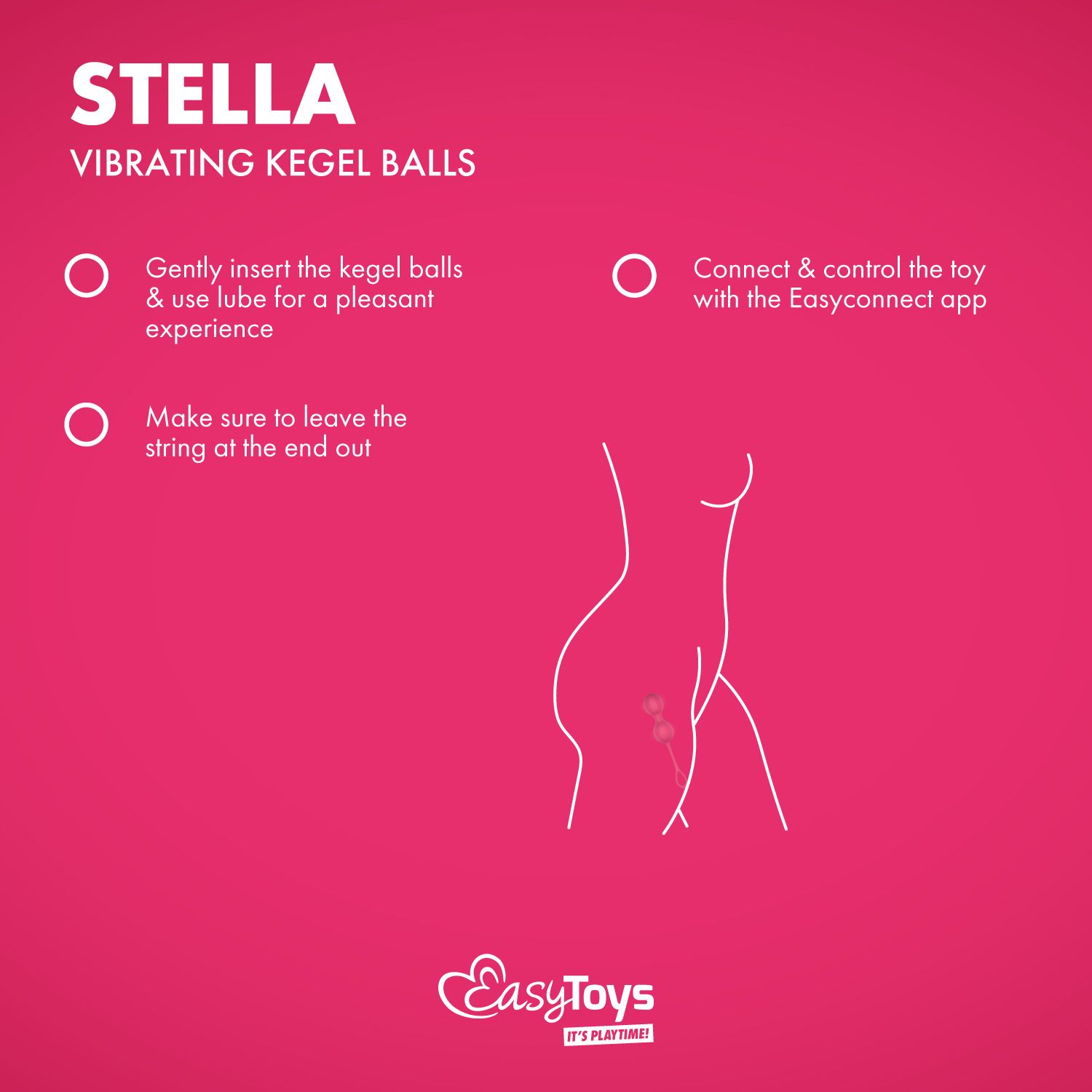 EasyConnect - Vibrating Kegel Balls Stella app-controlled
