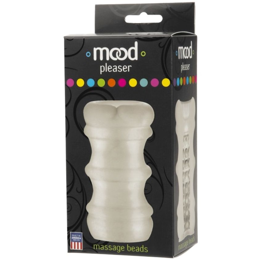 Doc Johnson - Mood ULTRASKYN Stroker Pleaser Massage Beads - Branco