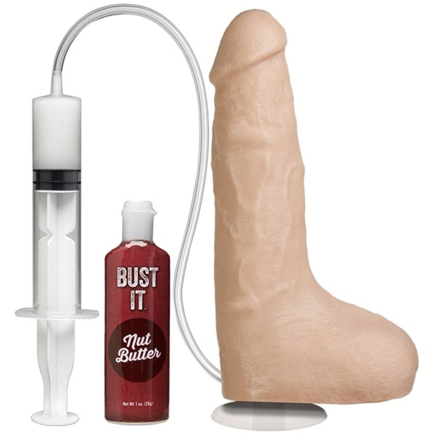 Doc Johnson Realistic Squirting Penis Beige intimate gel tube