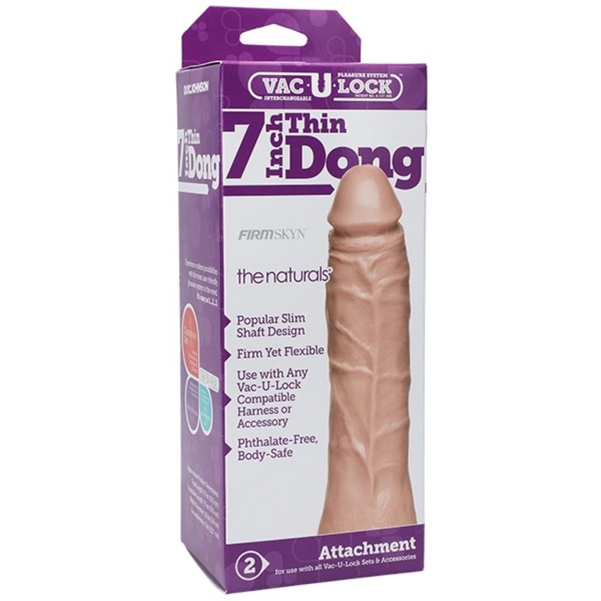 Doc Johnson - VacULock Thin Dong The Naturals - Vanilla
