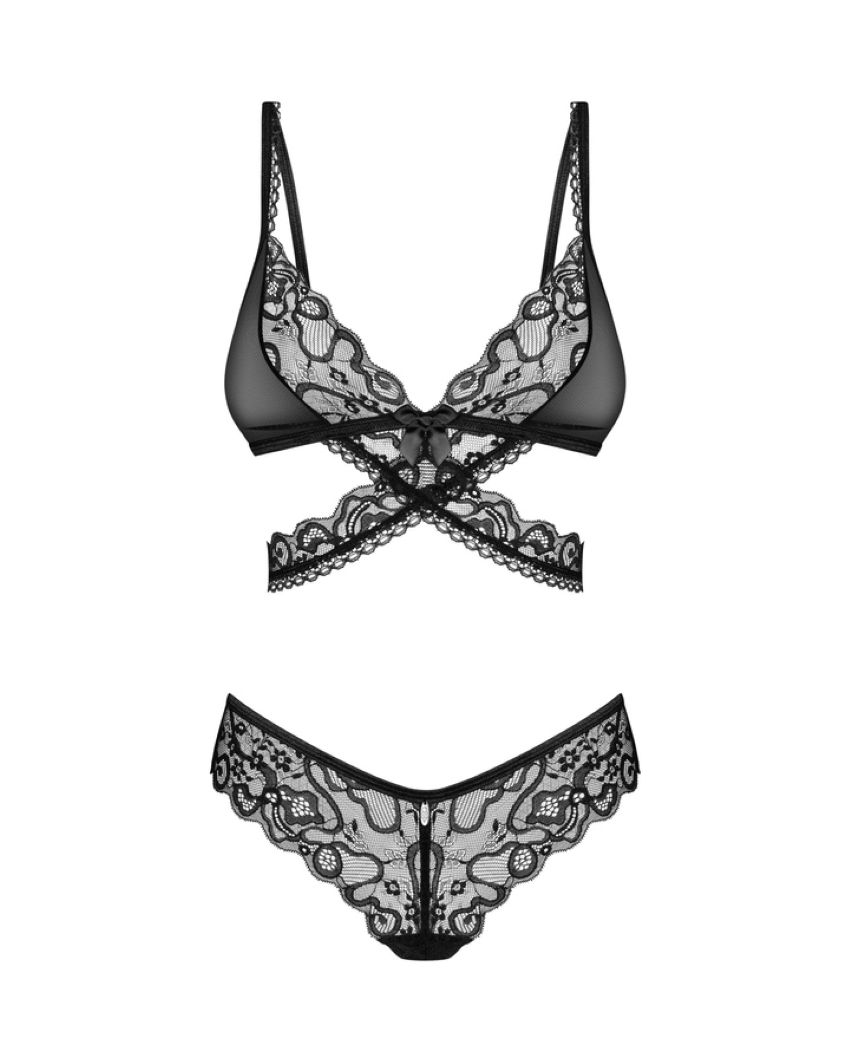 Obsessive - Blomentis Two-Piece Set - Black