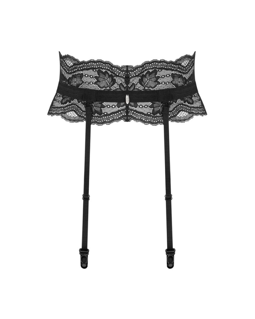 Obsessive - Nutris Garter Belt - Black – Suspender Belt