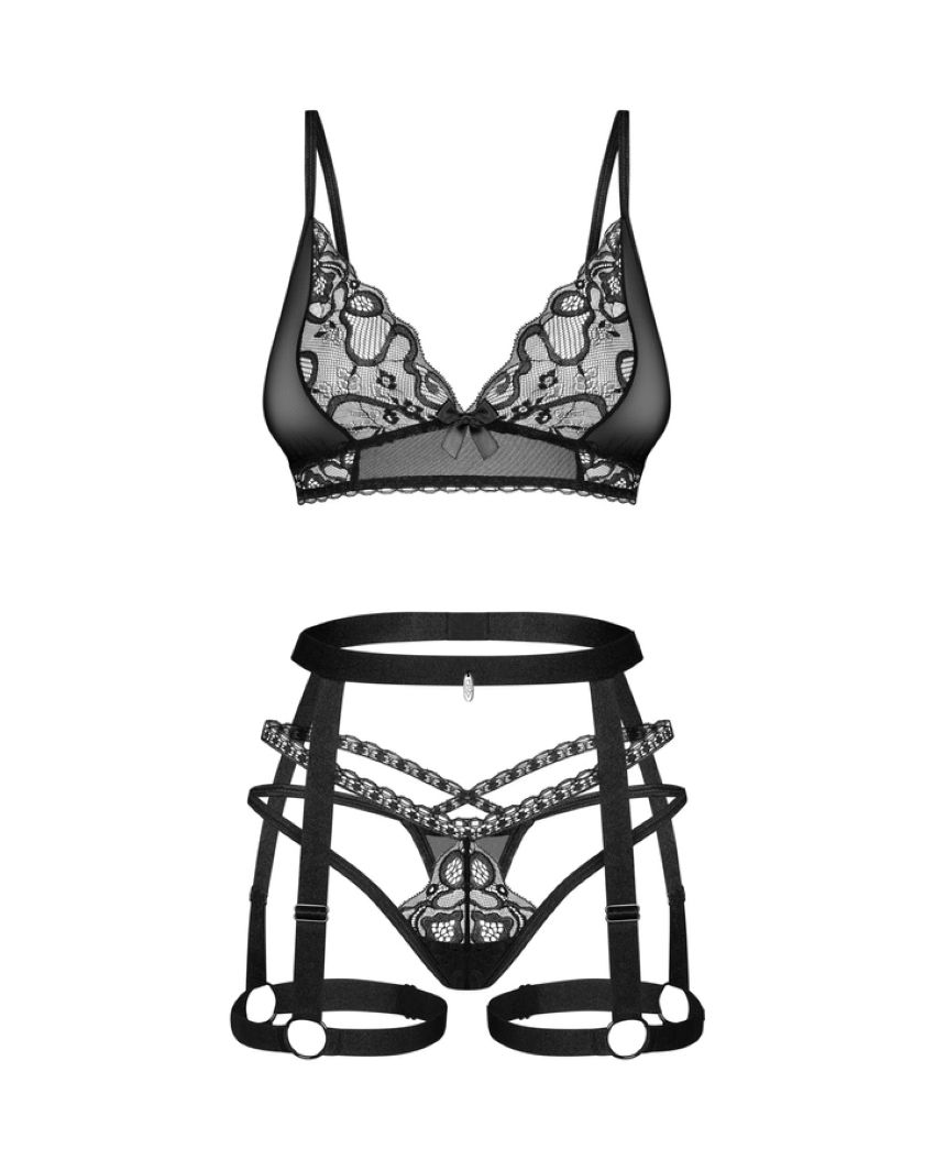 Obsessive - Blomentis Three-Piece Set - Black