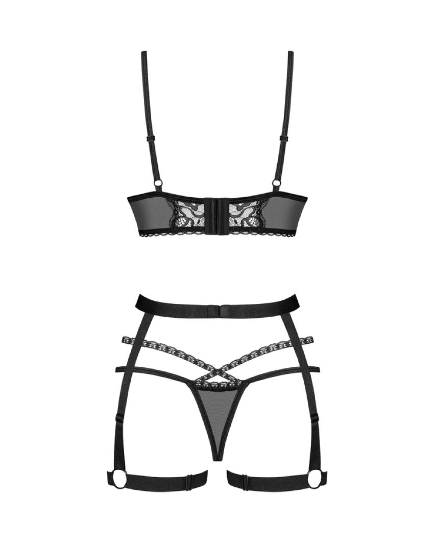 Obsessive - Blomentis Three-Piece Set - Black