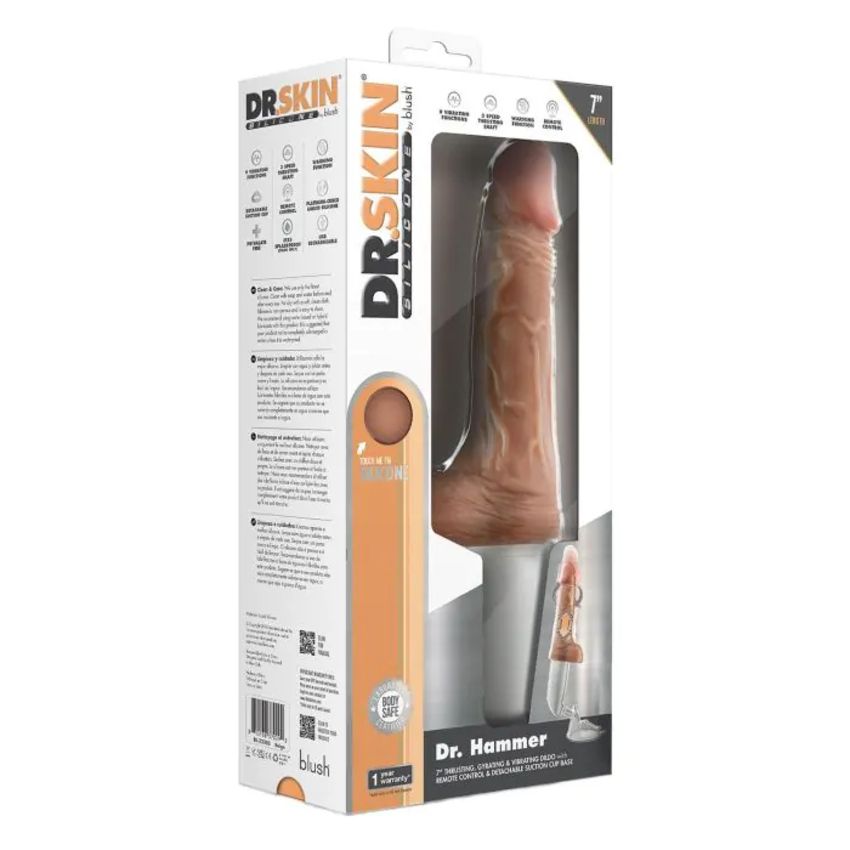 Blush Novelties - Dr. Hammer Thrusting Dildo - Beige