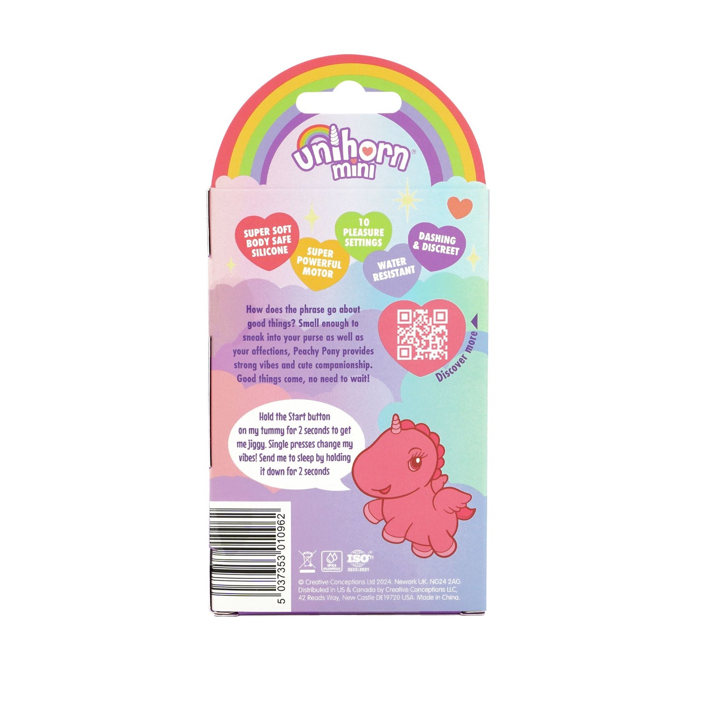 Unihorn - Mini Peachy Pony Vibrator – Mini Vibrator