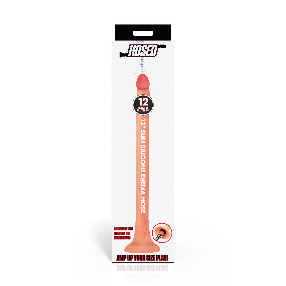 12 Inch (30 cm) Slim Silicone Enema Hose | Hosed