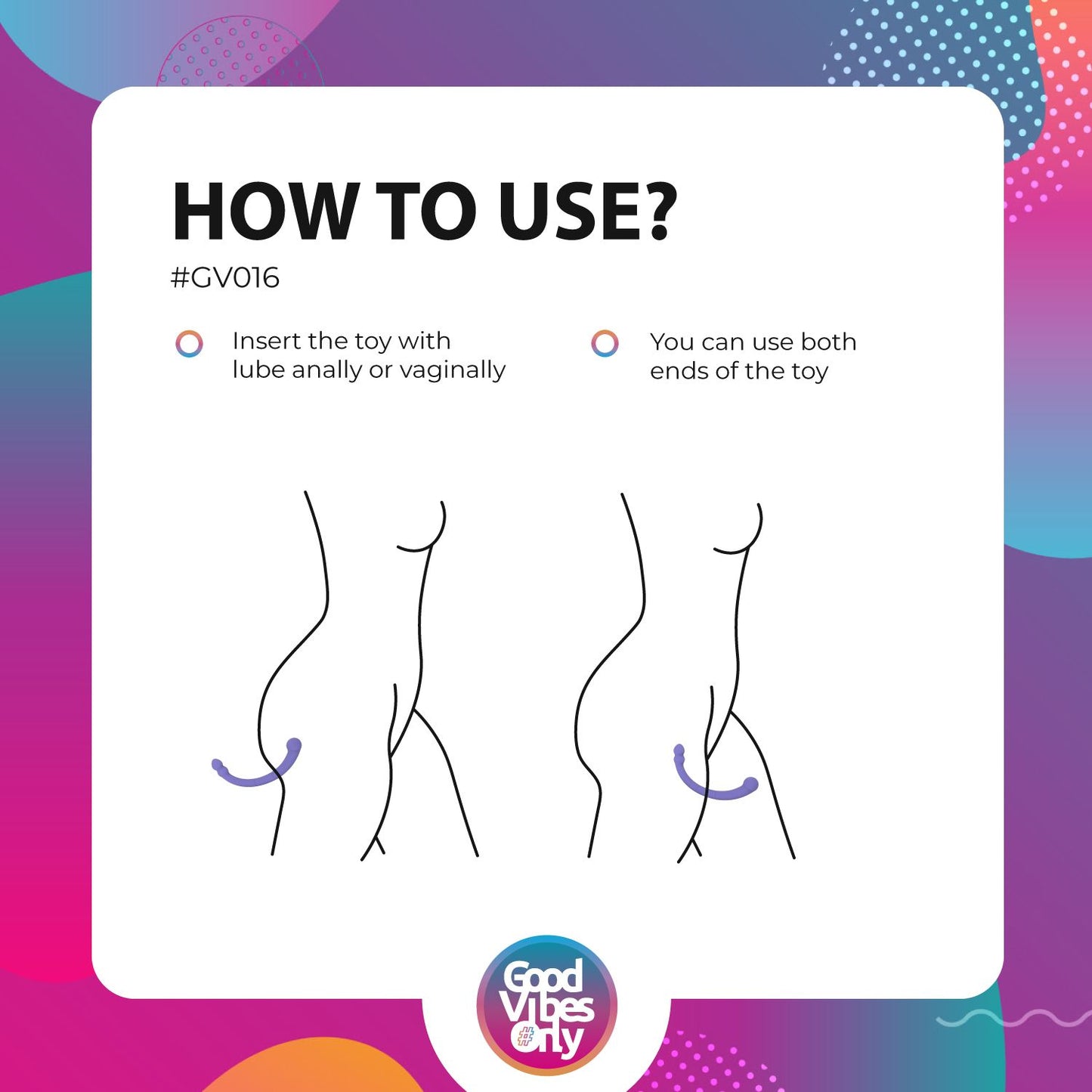 Good Vibes Only - Double End Vibrator Leah - Purple