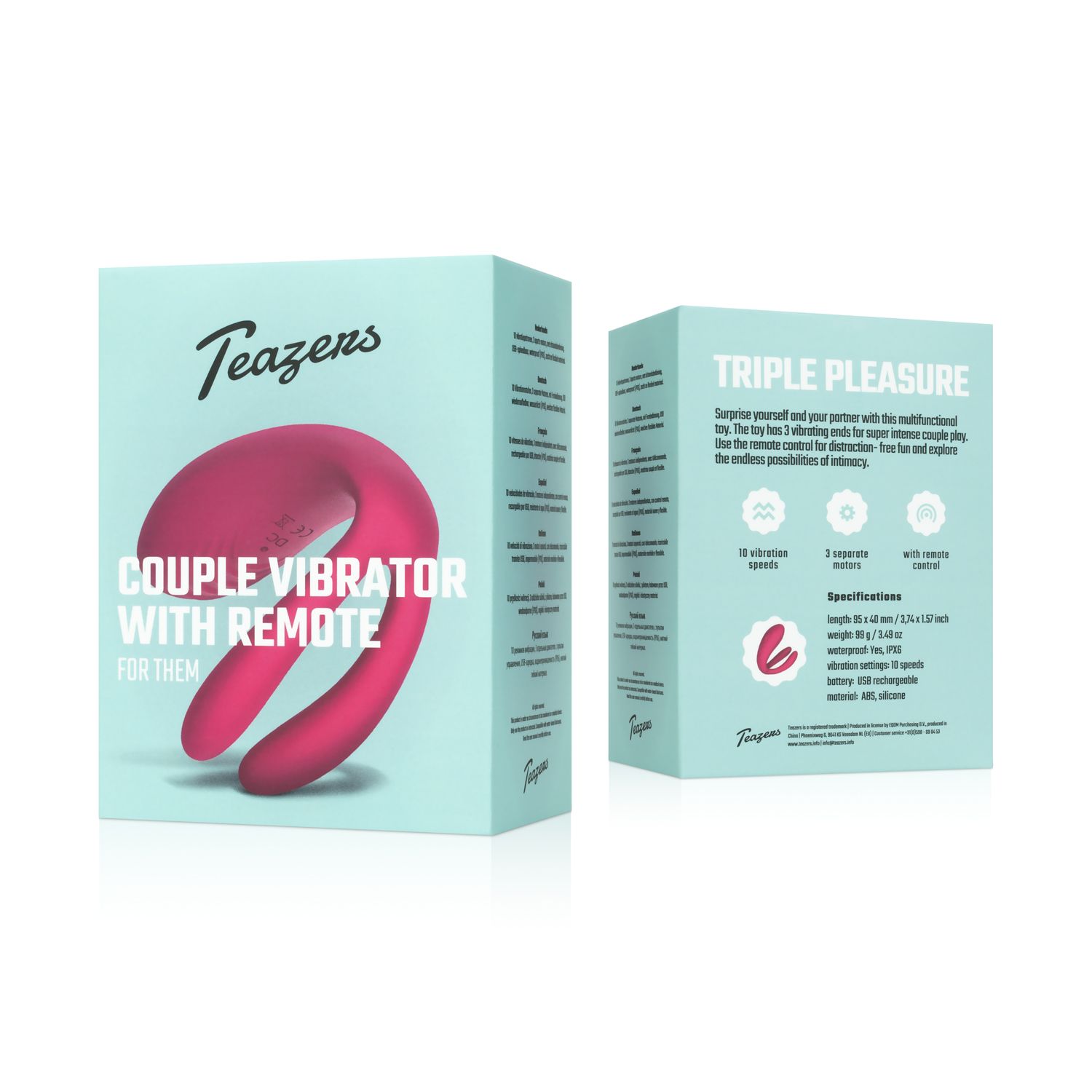 Teazers Couple Vibrator with Remote