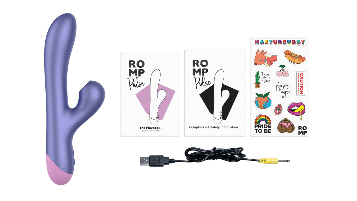 ROMP by Womanizer - Pulse Rabbit Vibrator – G Spot Rabbit Vibrator