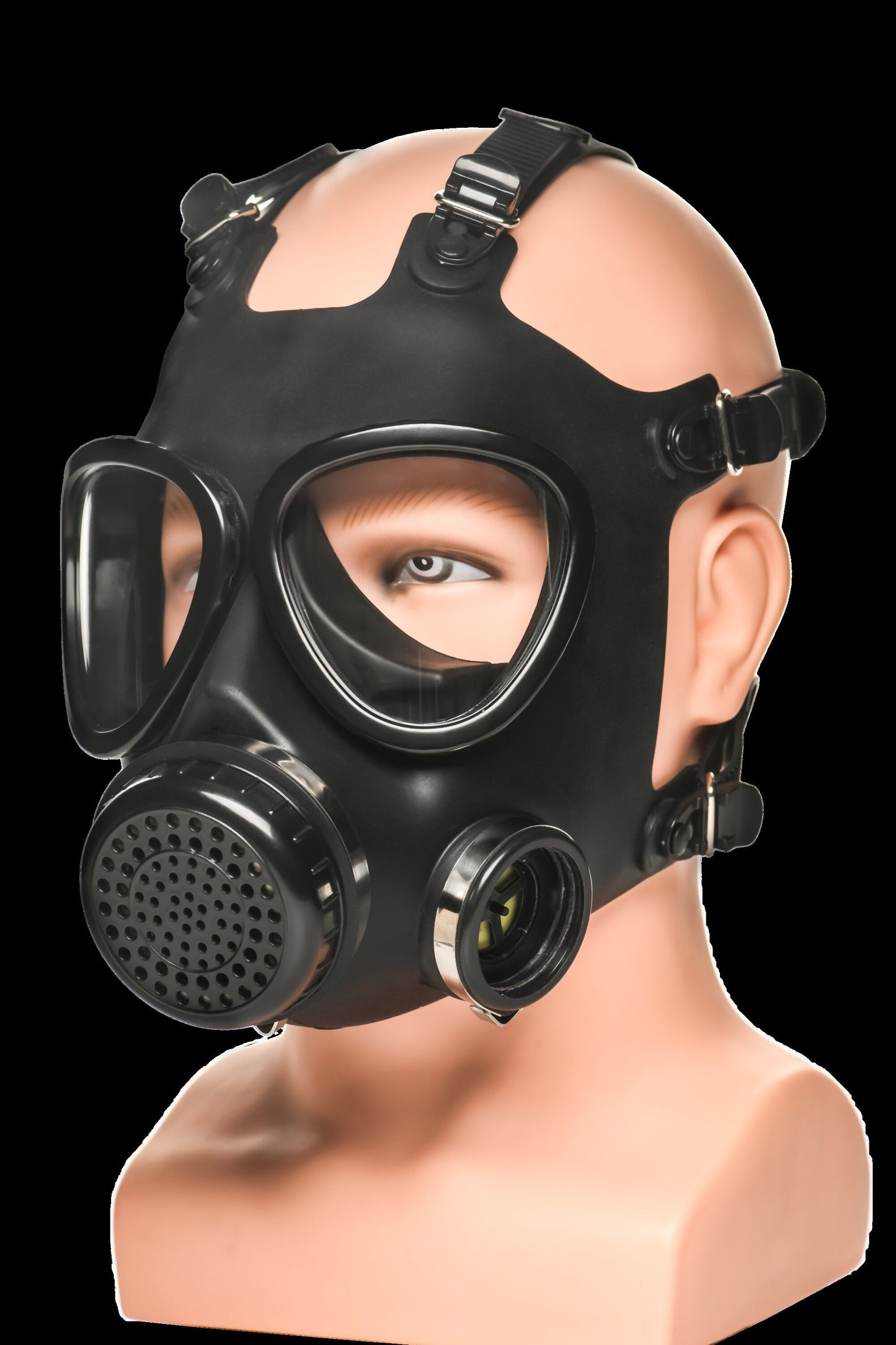 XR Brands - Inhaler Gas Mask with Bottle - Black & White – Bondage Gear