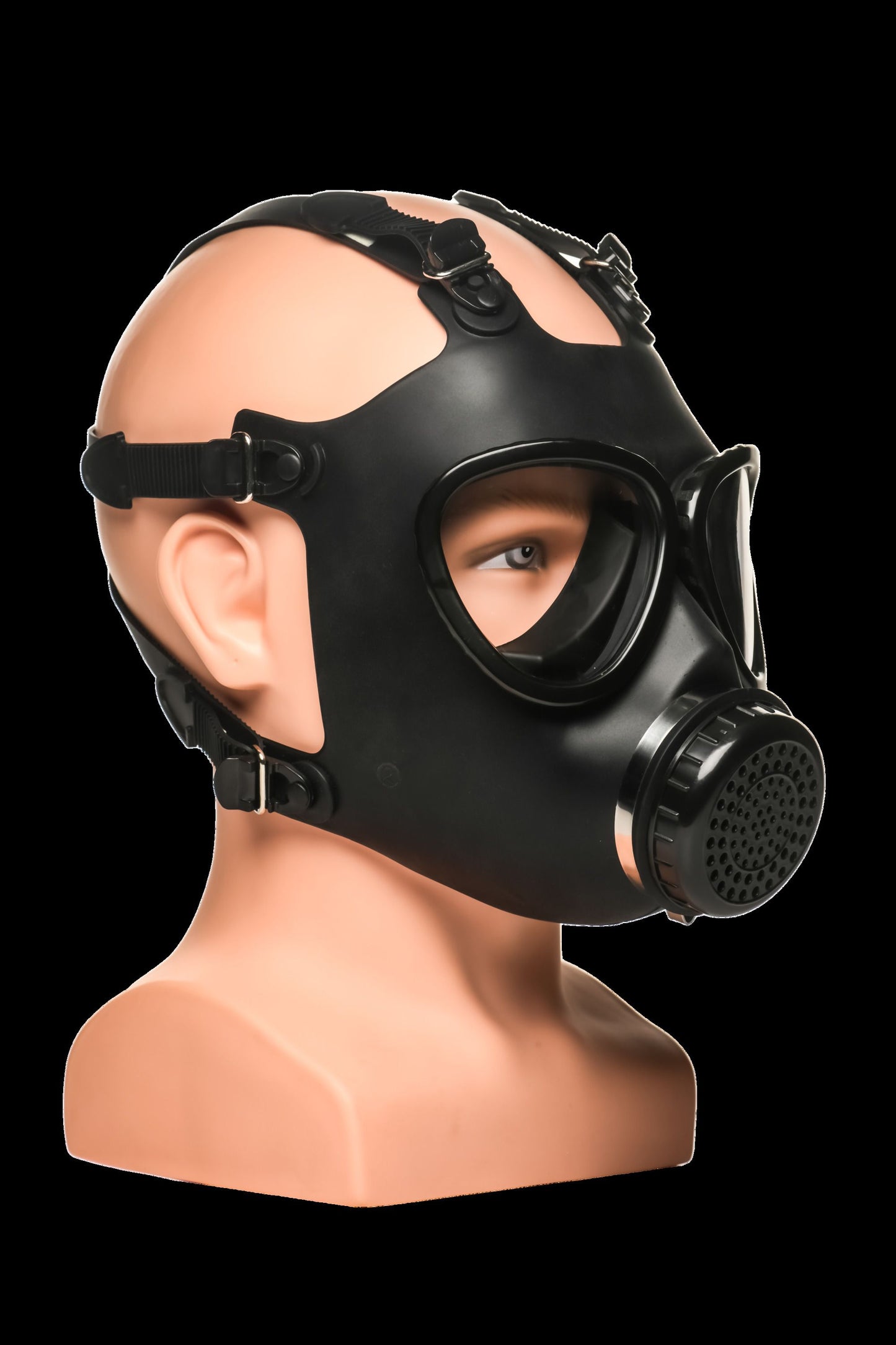 XR Brands - Inhaler Gas Mask with Bottle - Black & White – Bondage Gear