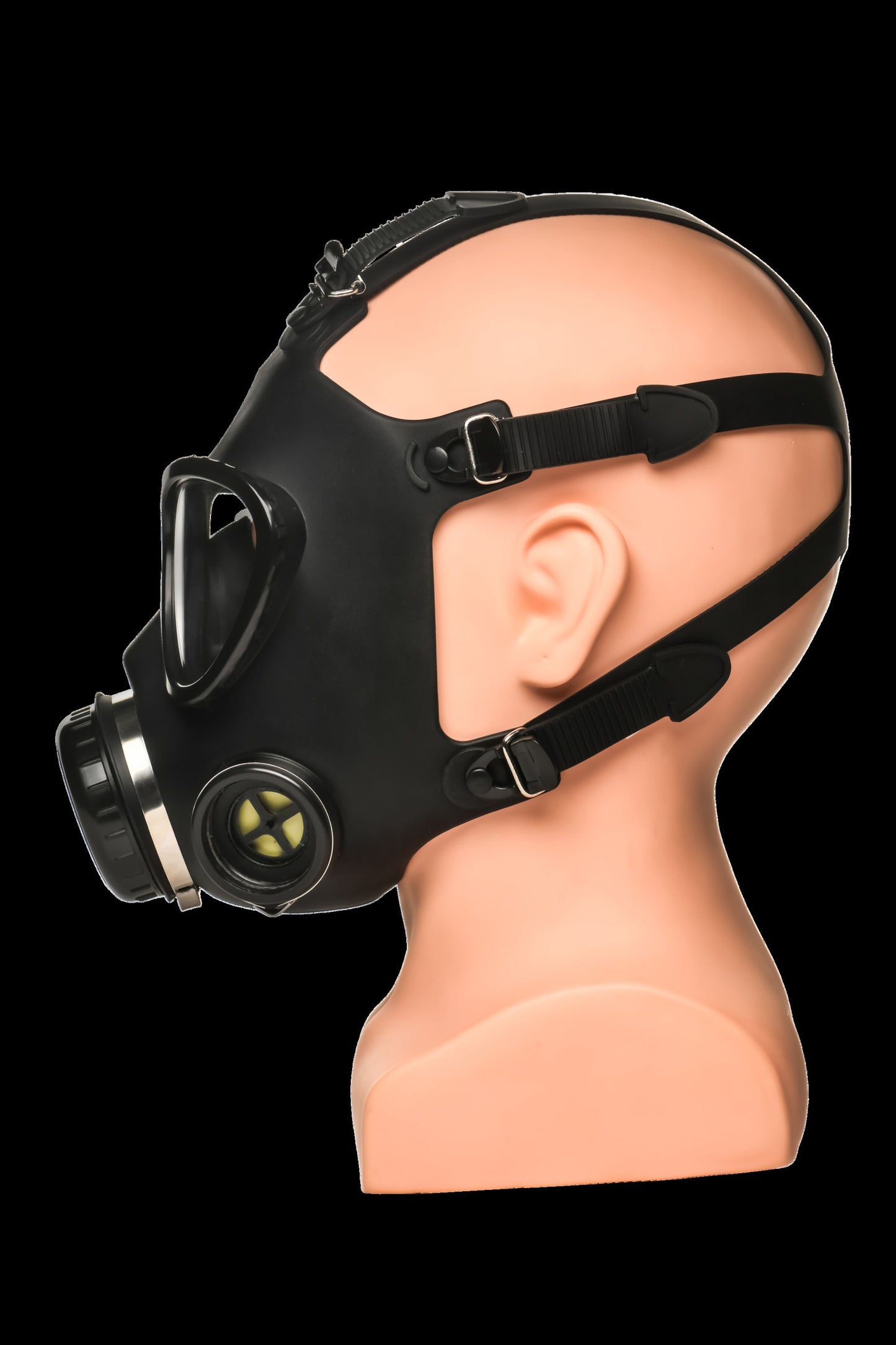 XR Brands - Inhaler Gas Mask with Bottle - Black & White – Bondage Gear