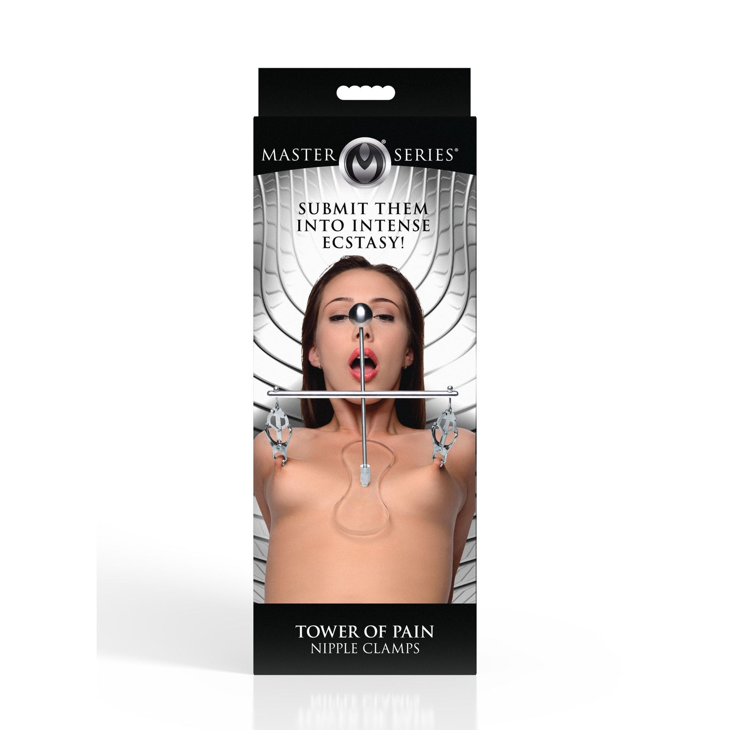 XR Brands - Tower of Pain Nipple Clamps - Silver – Adjustable Nipple Clamps