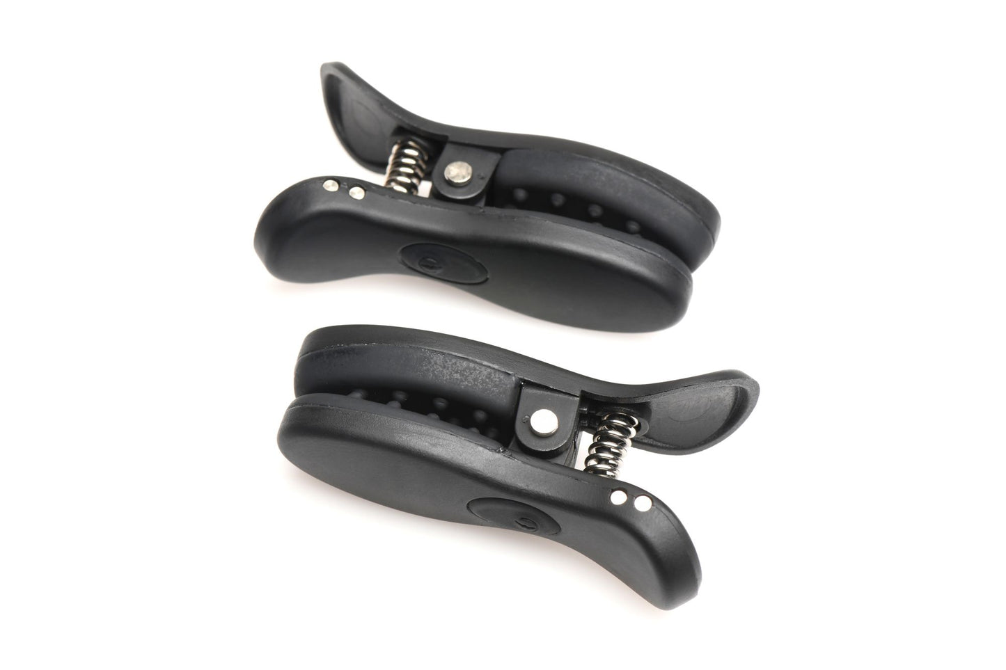 XR Brands - Dark Grip Vibrating Nipple Clamps - Black – Adjustable Nipple Clamps