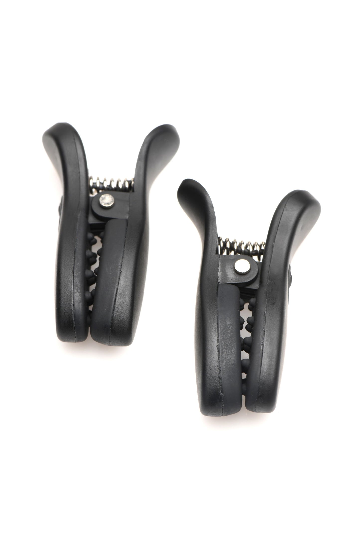 XR Brands - Dark Grip Vibrating Nipple Clamps - Black – Adjustable Nipple Clamps