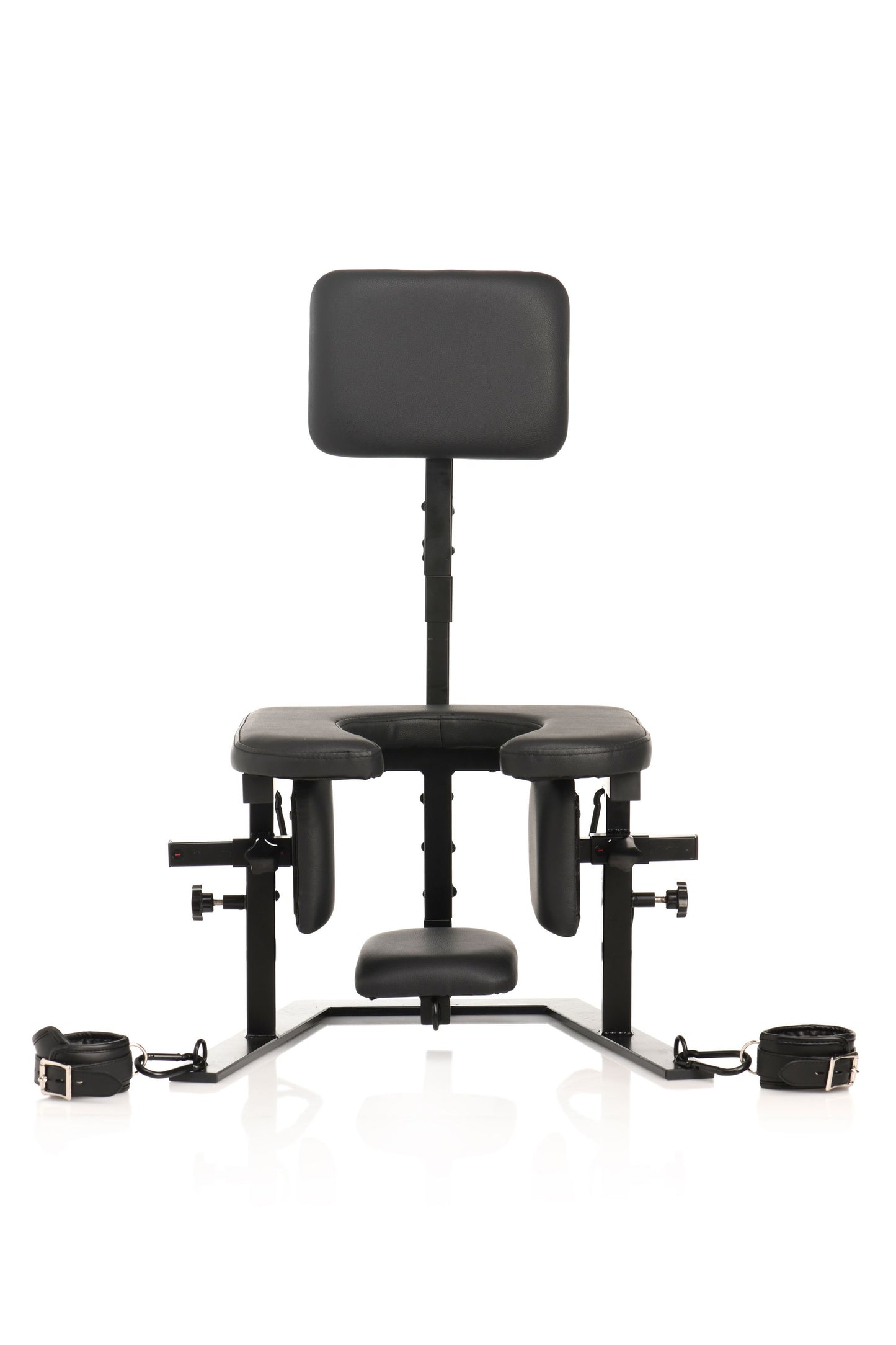 XR Brands Pleasure Throne Oral Sex Chair Black lingerie