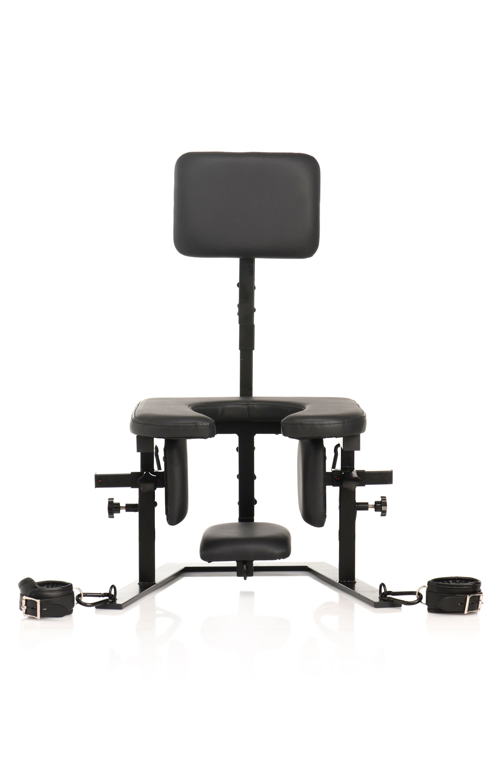 XR Brands Pleasure Throne Oral Sex Chair Black lingerie