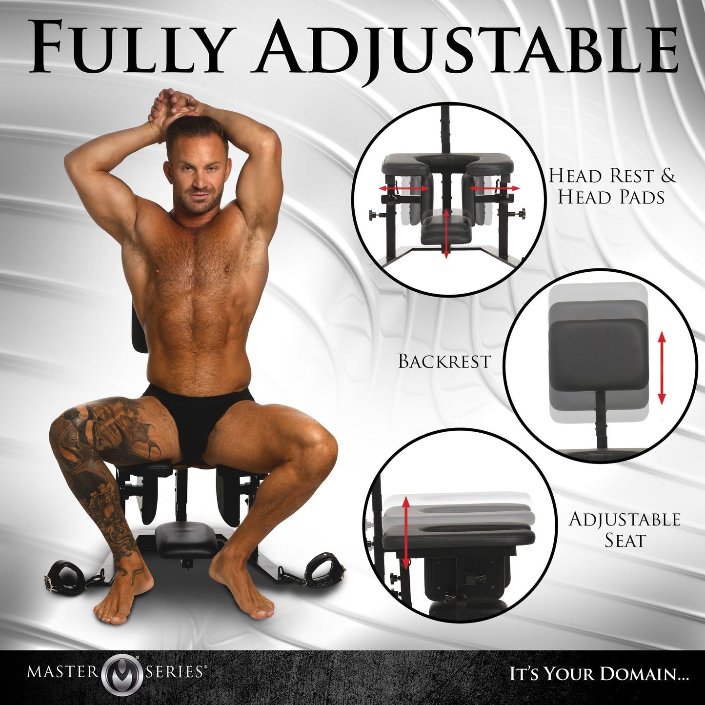 Xr Brands - Pleasure Throne Oral Sex Chair - Black