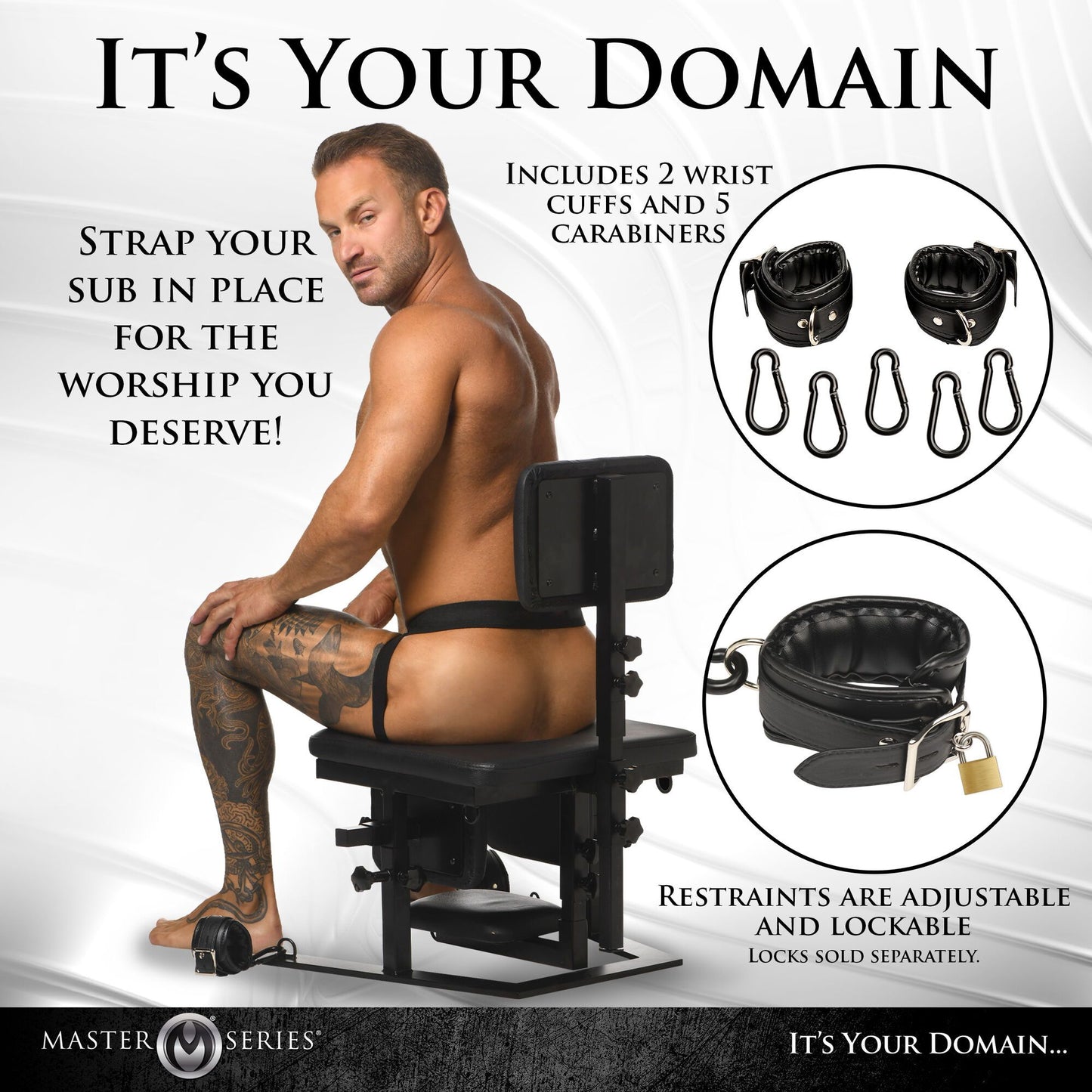 Xr Brands - Pleasure Throne Oral Sex Chair - Black